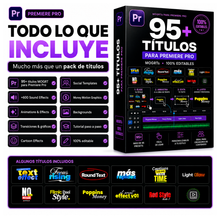 95+ Títulos Virales para Premiere Pro | Pack MOGRT 100% Editable