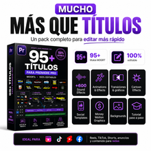 95+ Títulos Virales para Premiere Pro | Pack MOGRT 100% Editable